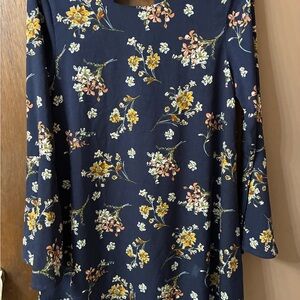 Love Riche Navy Floral Dress Womens’s S
